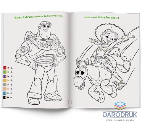 Ameet Książka dla dzieci Toy Story 5. Kolorowanka Według Kodu Ameet (KKO 9110)