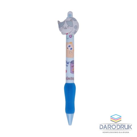 Colorino Kids Długopis Cats wymazywalny wkład niebieski 0,5mm Colorino Kids (01881PTR)
