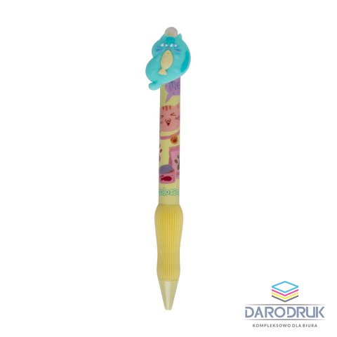 Colorino Kids Długopis Cats wymazywalny wkład niebieski 0,5mm Colorino Kids (01881PTR)