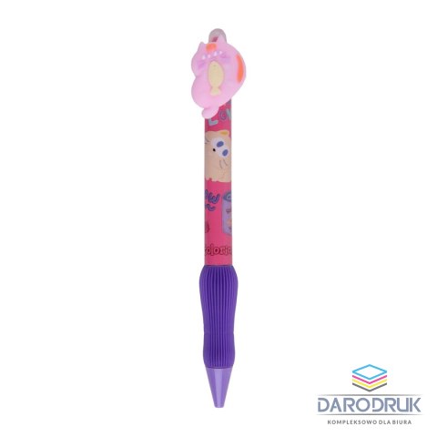 Colorino Kids Długopis Cats wymazywalny wkład niebieski 0,5mm Colorino Kids (01881PTR)