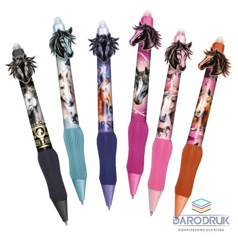Colorino Kids Długopis wymazywalny Horses wymazywalny wkład niebieski 0,5mm Colorino Kids (03540PTR)