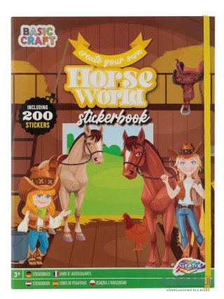 Grafix Kolorowanka Magical Horse Sticker World Book + 200 stickers Grafix (100075)