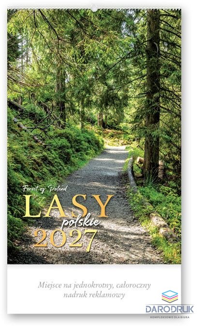 Lucrum Kalendarz ścienny LASY POLSKIE 13-planszowe A3+ 320mm x 470mm Lucrum (RW06)