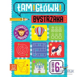 Aksjomat Książka dla dzieci Łamigłówki bystrzaka. Rozwiązuję z małpką. Dla dzieci 6+ Aksjomat
