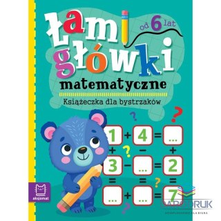 Aksjomat Książka dla dzieci Łamigłówki matematyczne. Książeczka dla bystrzaków. Od 6 lat Aksjomat