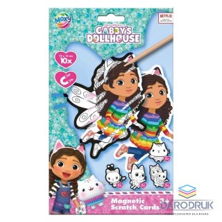 Antella Wydrapywanka Koci domek Gabi 12x13 cm 10 szt. + 10 pasków magnetycznych Antella (8714274420717)