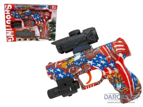 Cabo Toys Pistolet PISTOLET NA KULKI WODNE ORAZ PLASTIKOWE 6MM, 4 KOLORY Cabo Toys (K1663)