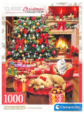 Clementoni Puzzle 1000 elementów Chrismtas By The Fire Boże Narodzenie 1000 el. Clementoni (37127)