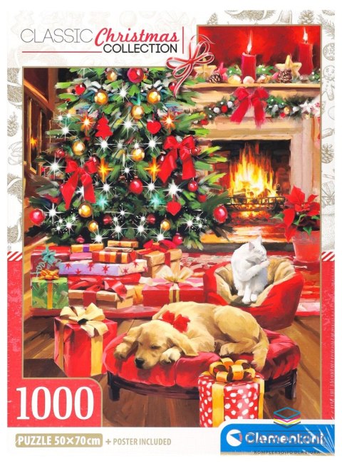 Clementoni Puzzle 1000 elementów Chrismtas By The Fire Boże Narodzenie 1000 el. Clementoni (37127)