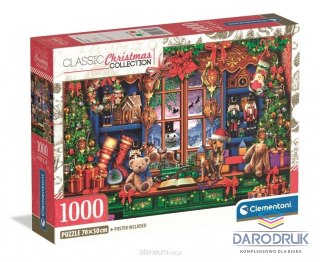 Clementoni Puzzle 1000 elementów Christmas Shop Boże Narodzenie 1000 el. Clementoni (37128)