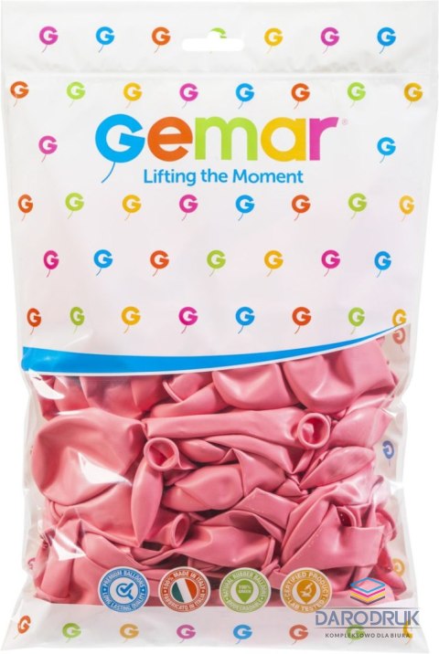 Godan Balon gumowy pastelowy 100 szt różowy 12cal Godan (G110/73)