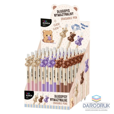 Kidea Długopis wymazywalny automatyczny wkład niebieski Kidea (DWAUGKAD)