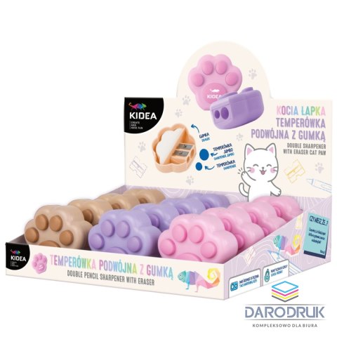 Kidea Temperówka Kocia Łapka mix plastik Kidea (TPGKLKAD)