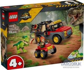 Lego Klocki konstrukcyjne Jurassic World Ciężarówka do transportu młodego tyranozaura Lego (77978)
