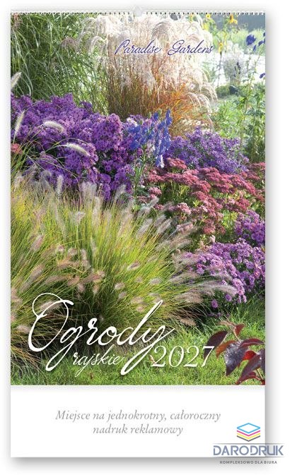 Lucrum Kalendarz ścienny OGRODY RAJSKIE 13-planszowe 320mm x 470mm Lucrum (RW12)