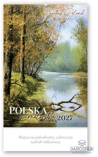 Lucrum Kalendarz ścienny POLSKA W MALARSTWIE 13-planszowe 320mm x 470mm Lucrum (RW08)