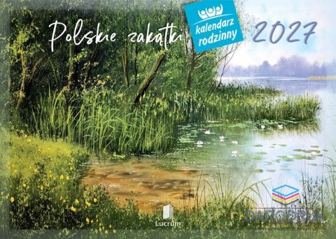 Lucrum Kalendarz ścienny POLSKIE ZAKĄTKI 13-planszowe A4 280mm x 200mm Lucrum (RW6)