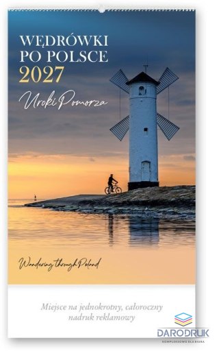 Lucrum Kalendarz ścienny WEDRÓWKI PO POLSCE 13-planszowe A3+ 320mm x 470mm Lucrum (RW04)