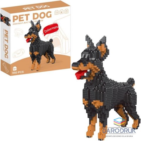 Trifox Klocki konstrukcyjne mini pies doberrman 950elementów Trifox (a-1490)