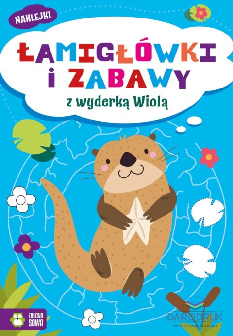 Zielona Sowa Książka dla dzieci Łamigłówki i zabawy z wyderką Wiolą Zielona Sowa