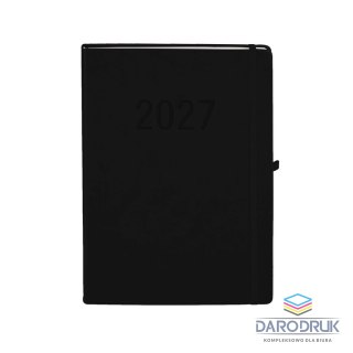 Antra Kalendarz książkowy (terminarz) 2027 MEMOFIX tygodniowy z notesem A4 Antra (czarny)