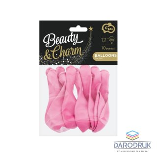 Godan Balon gumowy Balony Beauty&Charm pastelowe 10szt. różowy 300mm 12cal Godan (CB-1PRO)
