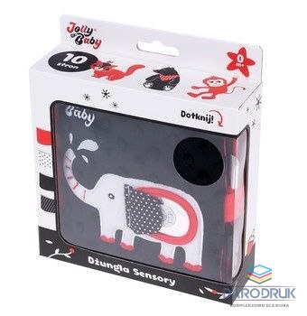 Jolly Baby Zabawka sensoryczna KSIĄŻECZKA DŻUNGLA SENSORY Jolly Baby (JB80567)