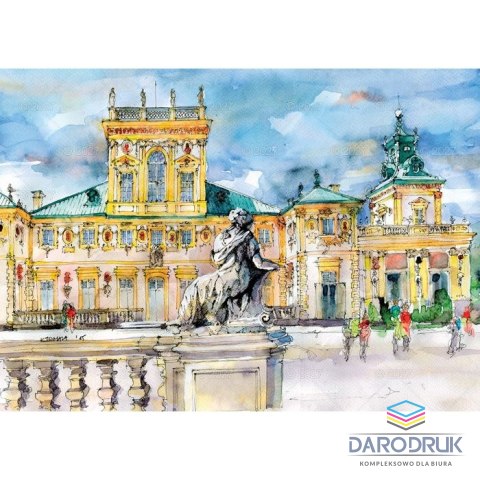 Lucrum Kalendarz ścienny RODZINNY MIASTA W AKWARELI 13-KARTKOWY 280mm x 200mm Lucrum (WL5)