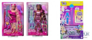 Mattel Pakiet PROMOCJA lalka barbie długie włosy+zestaw polly pocket hkt95+hrd65 Mattel (645728+622257)
