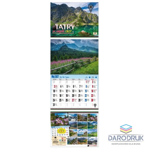 Pan Kalendarzyk Kalendarz ścienny ALBUMOWY TATRY PO ZBÓJU 470mm x 320mm Pan Kalendarzyk (KSA V.5)