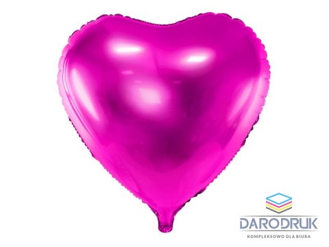 Partydeco Balon foliowy Serce, 45cm, ciemny róż 18cal Partydeco (FB9M-006)