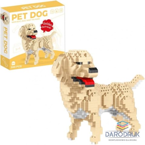 Trifox Klocki konstrukcyjne mini pies golden retriever Trifox (a-1488)