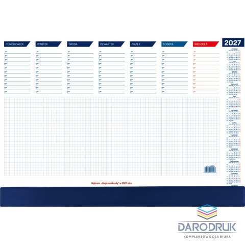 Wydawnictwo Wokół Nas Kalendarz biurkowy 2027 biuwar 465mm x 320mm Wydawnictwo Wokół Nas (KB052B)