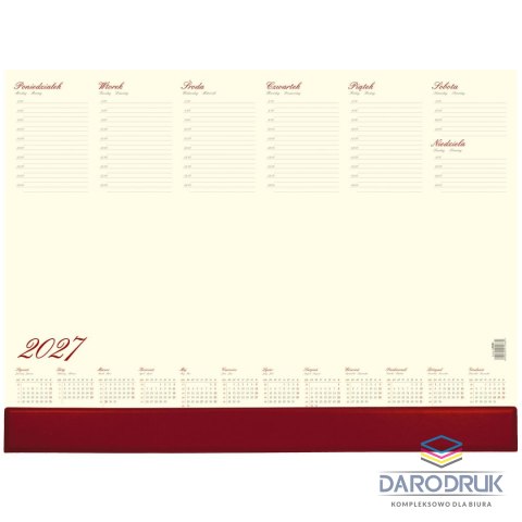Wydawnictwo Wokół Nas Kalendarz biurkowy 2027 biuwar 550mm x 410mm Wydawnictwo Wokół Nas (1249)