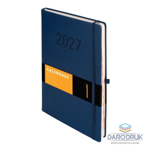 Antra Kalendarz książkowy (terminarz) 2027 MEMOFIX dziennyy A4 Antra (granatowy)