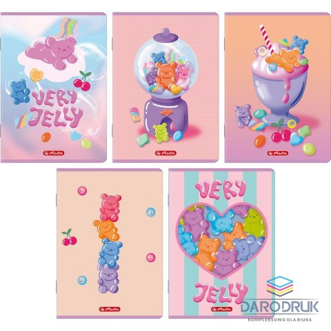 Herlitz Zeszyt A5 Jelly 16k. 70g kratka Herlitz (400206372)