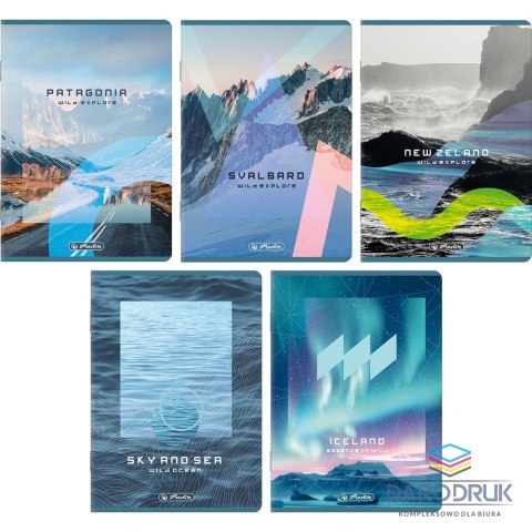 Herlitz Zeszyt A5 Premium SolarPunk 60k. 70g kratka Herlitz (400206286)