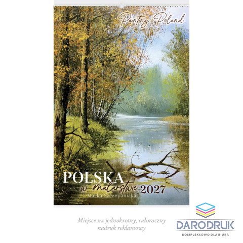 Lucrum Kalendarz ścienny POLSKA W MALARSTWIE 13-planszowe 320mm x 470mm Lucrum (RW08)