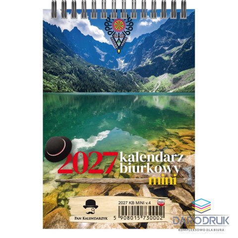Pan Kalendarzyk Kalendarz biurkowy tygodniowy pionowy 90mm x 113mm Pan Kalendarzyk (KBA5-MINI)