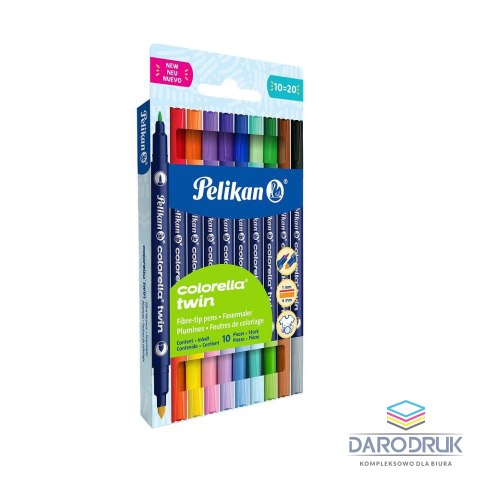 Pelikan Flamaster Colorella Twin 10 kol. Pelikan (400207804)