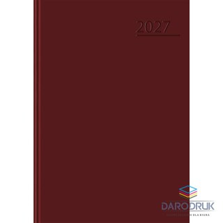 Top 2000 Kalendarz książkowy (terminarz) Basic 2027 bordowy A5 Top 2000 (400213582)