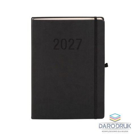 Antra Kalendarz książkowy (terminarz) 2027 MEMOFIX dziennyy A4 Antra (czarny)