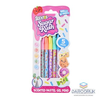 Dumel Długopis żelowy pachnące, żelowe pastel i metalic, 5 szt. wkład mix Dumel (ST10598)