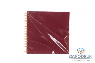 Galeria Papieru Album tradycyjny do zdobienia BORDOWY - faktura płótna, 205x205mm, 30 kartek Galeria Papieru (256025)