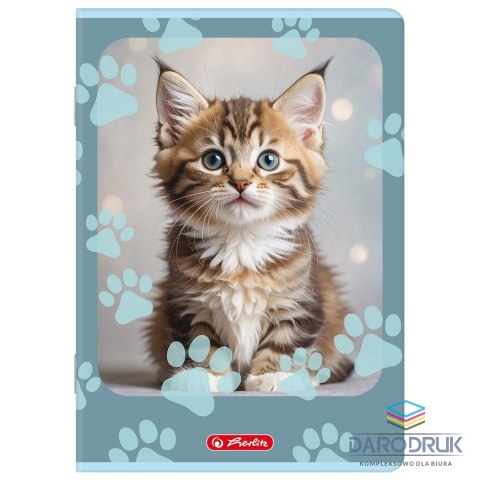 Herlitz Zeszyt A5 Animals 32k. 70g linia podwójna Herlitz (400206382)