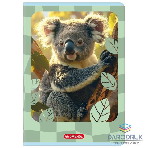 Herlitz Zeszyt A5 Animals 32k. 70g linia podwójna Herlitz (400206382)