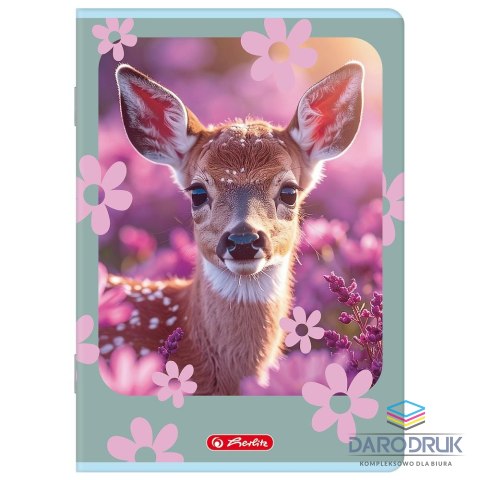 Herlitz Zeszyt A5 Animals 32k. 70g linia podwójna Herlitz (400206382)