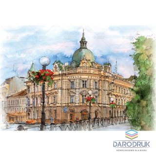 Lucrum Kalendarz ścienny MIASTA POLSKI 13-planszowe A3+ 320mm x 470mm Lucrum (RW05)