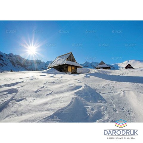 Lucrum Kalendarz ścienny RODZINNY TATRY i PODHALE 13-KARTKOWY 280mm x 200mm Lucrum (WL4)