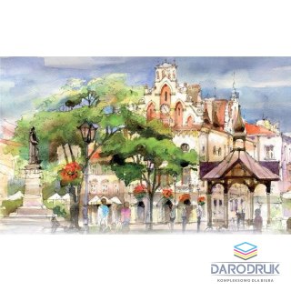 Lucrum Kalendarz ścienny notatnikowy 2027 aKWARELE Z POLSKI 220mm x 490mm Lucrum (WN04)